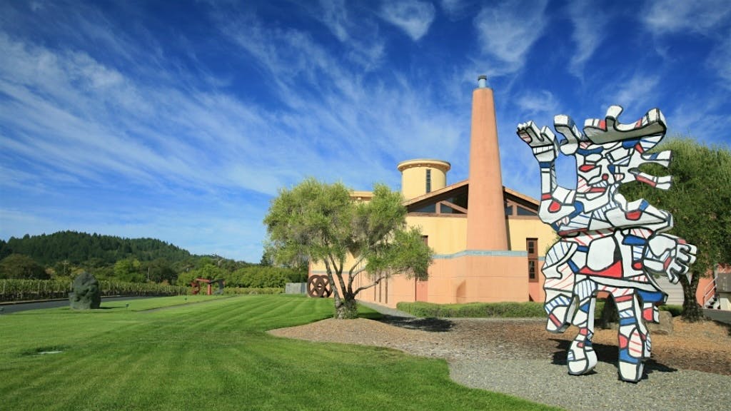 Clos Pegase winery in Napa Valley.